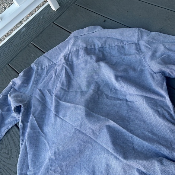 Ted Baker London Blue Pattern Printed Button Down Size 5 - Picture 8 of 8